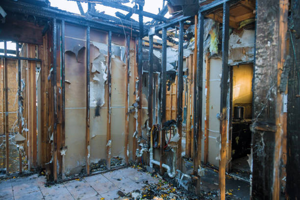 Professional Fire Damage Removal technician working in Panama, OK